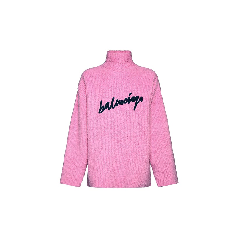 pink balenciaga sweater men POIZON