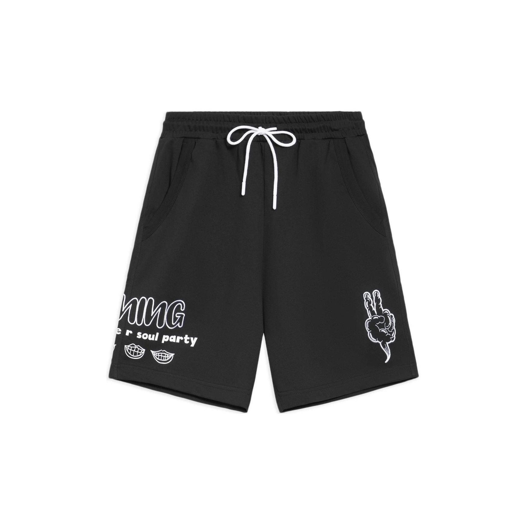 LINING Sports Trend Series Casual Shorts Men Black M - POIZON
