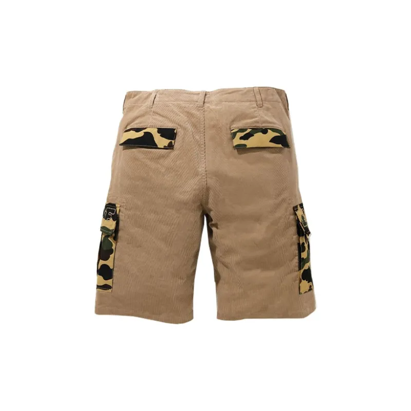 Bape 1st Camo Corduroy Wide 6Pocket Shorts-1