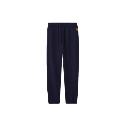 KENZO Classic Tiger Head Casual Pants Men Navy