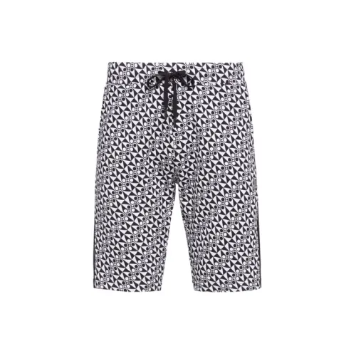 Moose Knuckles Casual Shorts Men Black Checkered