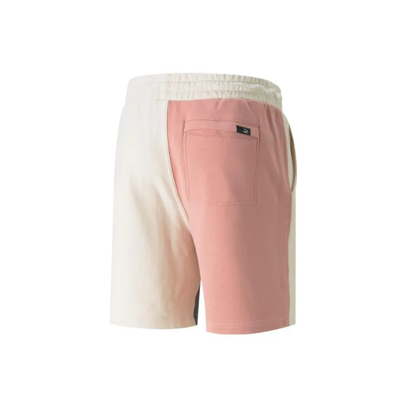 PUMA Casual Shorts Men Cotton-Linen Blend In Natural Color-1