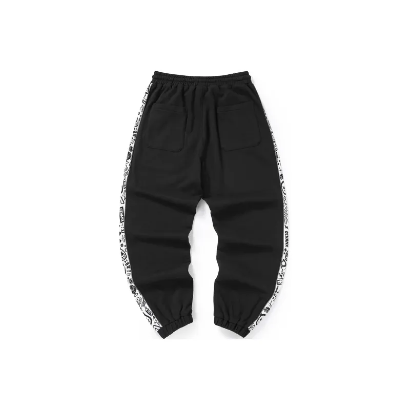 GENANX Jogger Sports Pants Unisex Black-1