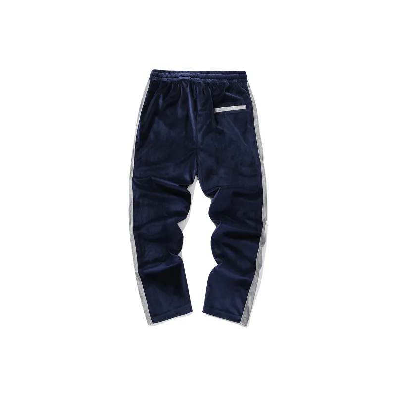 Guuka Knitted Sweatpants Unisex Navy Blue-1