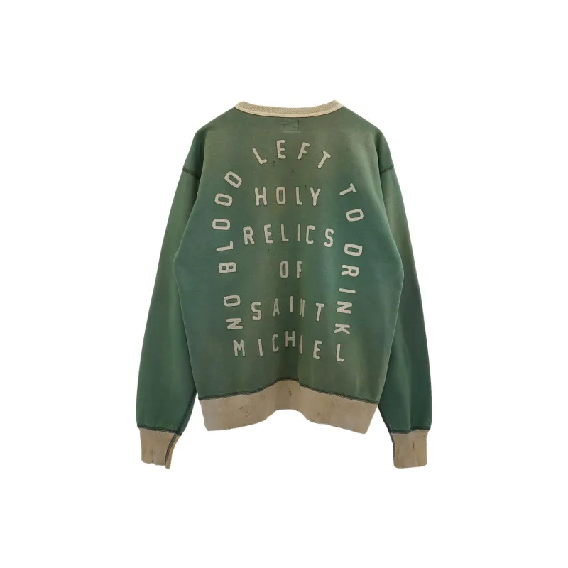 SAINT Mxxxxxx Sweatshirts Unisex Green-1