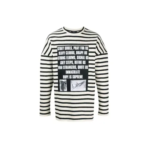 RAF SIMONS Sweaters Men Black/White Stripes