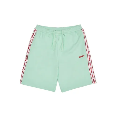 Nerdy Casual Shorts Unisex Mint Green