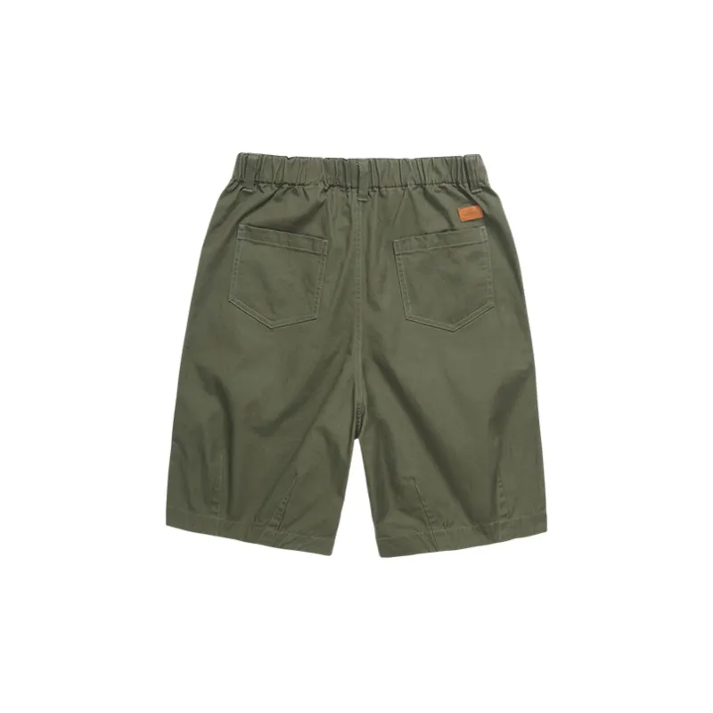 FLOAT Casual Shorts Unisex Army Green-1