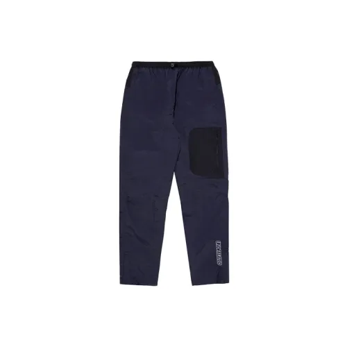 UNDEFEATED Men’s Logo Letter Embroidery Casual Pants Blue