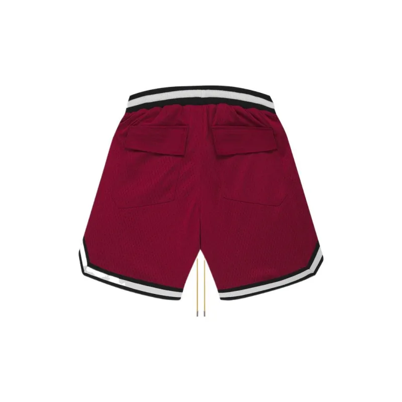 RHUDE Flannel Court Logo Short-1