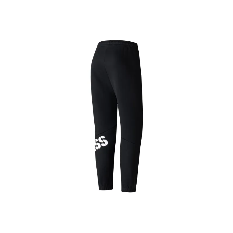 Erke Knitted Sweatpants Men Jet Black-1