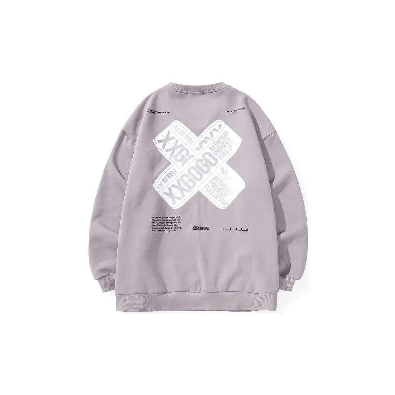 XXGOGO Crew Neck Loose Fit Regular Sweatshirt Unisex-5