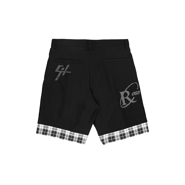 C2H4 Loose Fit Shorts Unisex Black-1
