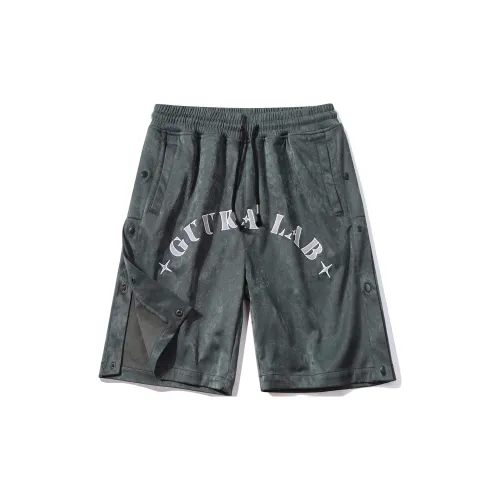 Guuka Casual Shorts Men Dark Green