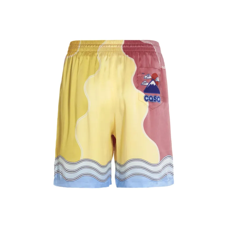 CASABLANCA Soleil Levant Drawstring Shorts-1