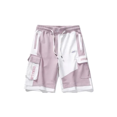 Guuka Cargo Shorts Unisex Pink