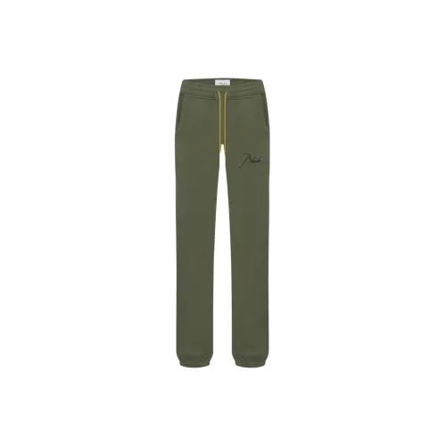 RHUDE Knitted Sweatpants Men Green