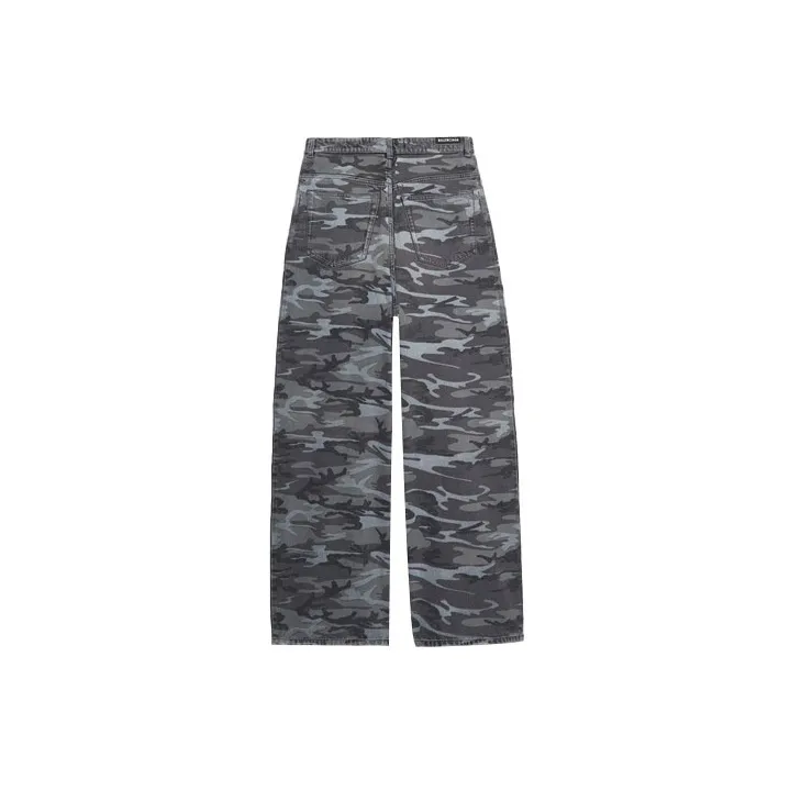 Balenciaga Wid Leg Printed Jeans-1
