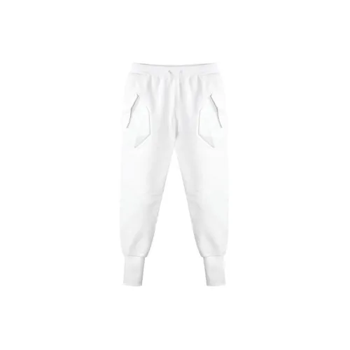 NORVINCY Casual Pants Unisex White