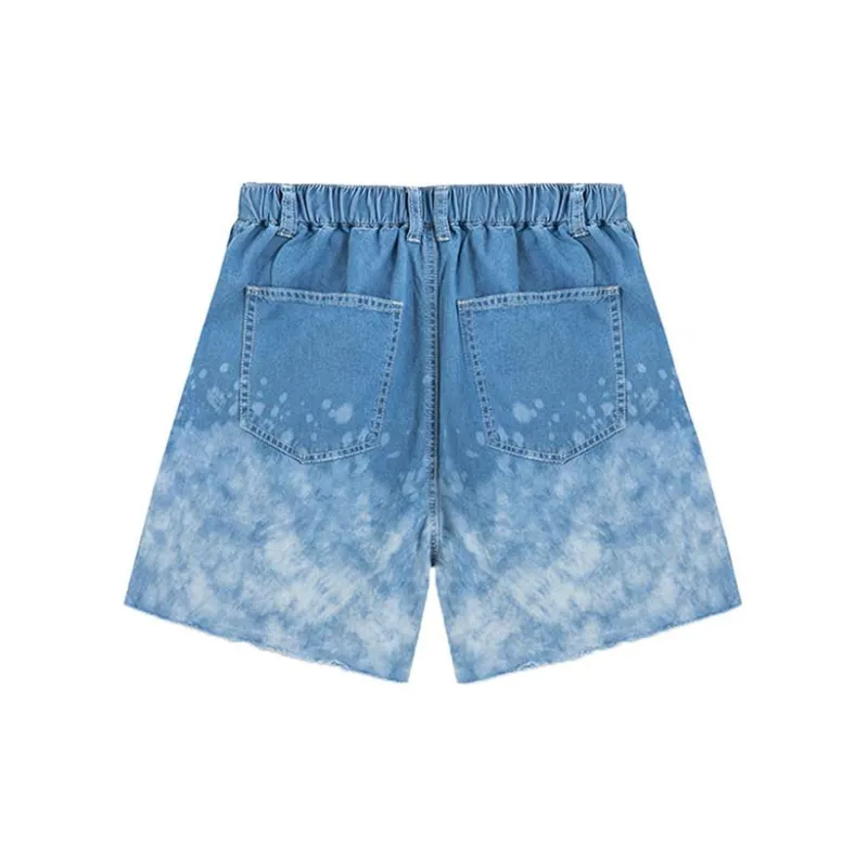 Valeria Obbaco Loose Fit Shorts Unisex Blue-1