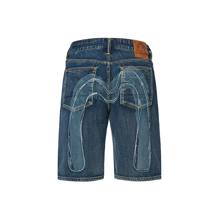 EVISU Denim Shorts Men Denim Blue-1