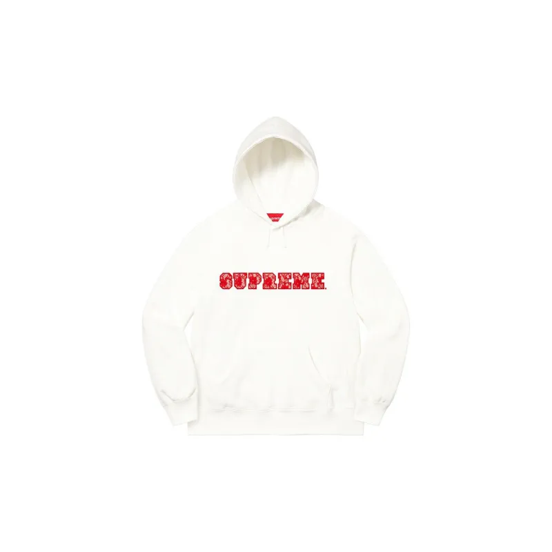 Supreme Lace Hooded Sweatshirt White XL - POIZON 