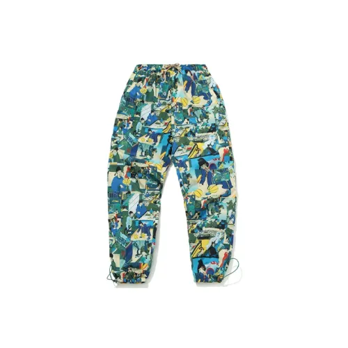 LINING Knitted Sweatpants Men Multicolor Print