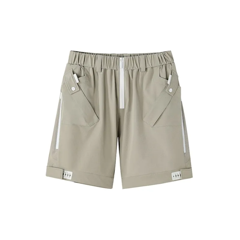 NORVINCY Urban Techwear Magnetic Buckle Cargo Shorts Unisex-16