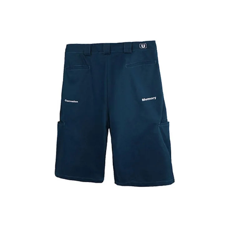 UNVESNO Loose Fit Shorts Unisex Navy Blue-1