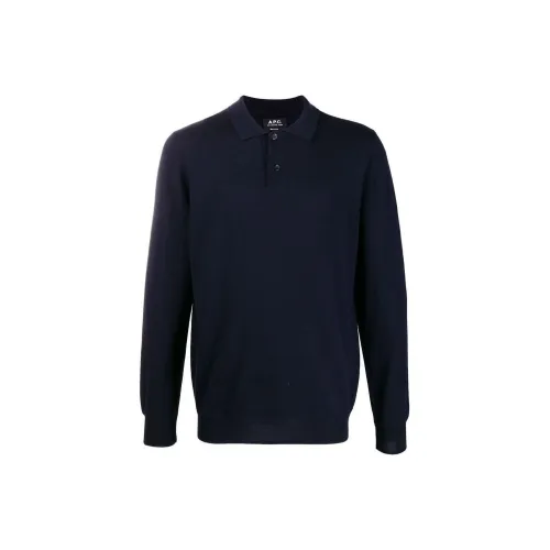 A.P.C Sweater Men Dark Blue