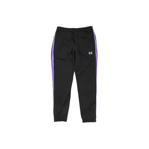 Needles Casual Pants Unisex Black/Purple