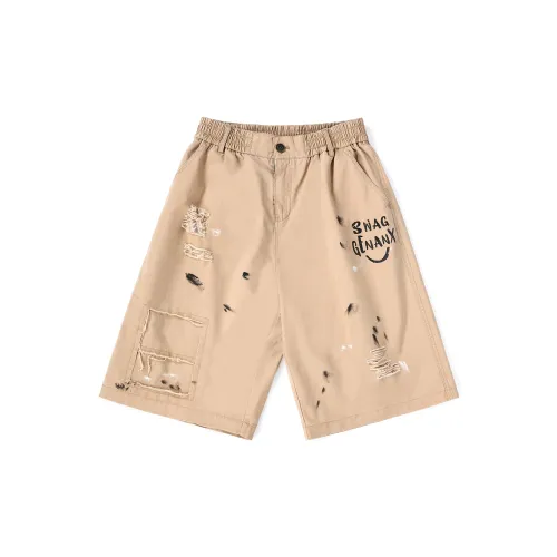 GENANX Casual Shorts Unisex Khaki