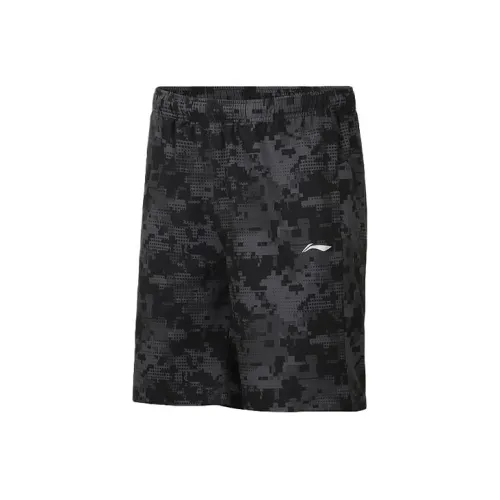 LINING Casual Shorts Men Standard Black Stamped