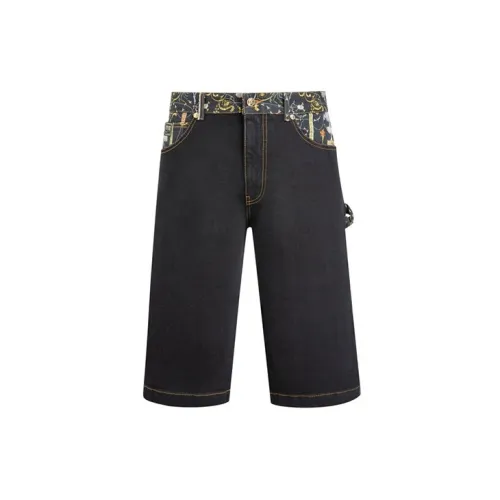 VERSACE JEANS COUTURE Denim Shorts Men Black