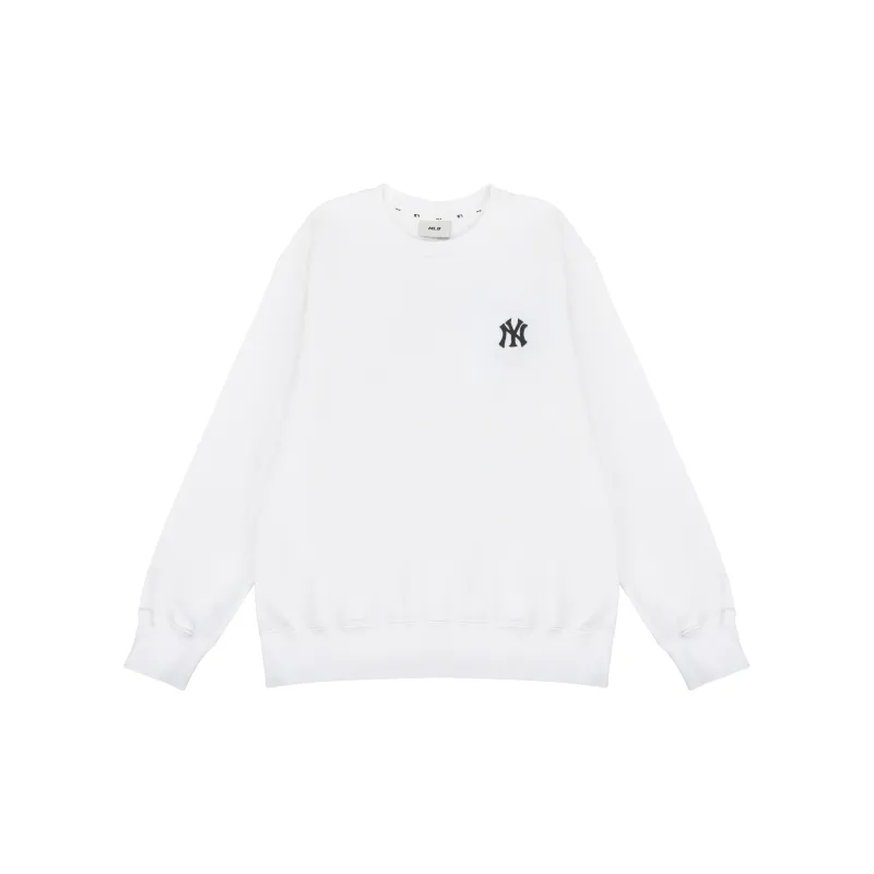 MLB New York Yankees Sweatshirts Unisex Ecru-1