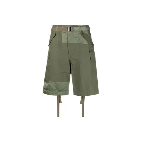 Sacai Cargo Shorts Men Green