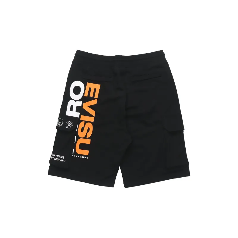 EVISU Cargo Shorts Men Black-1