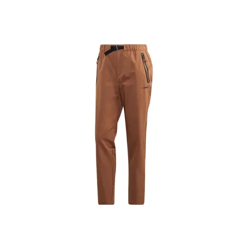 Adidas Knitted Sweatpants Men Earthy Orange