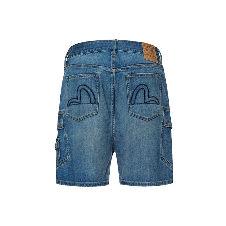 EVISU Denim Shorts Men Denim Blue-1