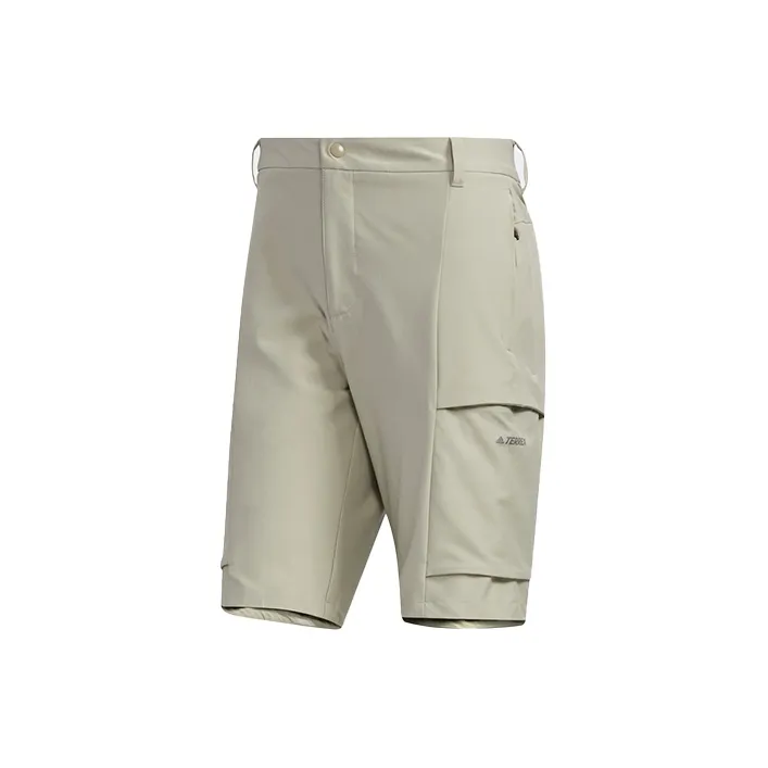 Adidas Casual Shorts Men Leather Gray-0