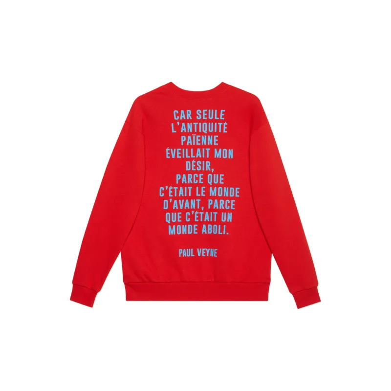 GUCCI Humphrey Bogart Print Crewneck Sweatshirt-1