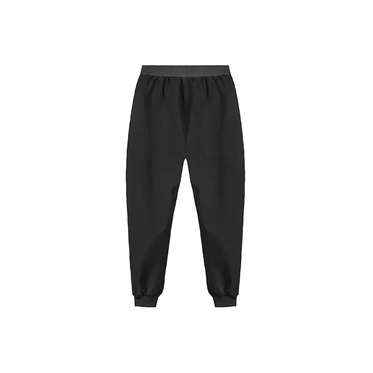 NORVINCY Elastic Cuff Micro Stretch Knitted Sweatpants For Playing Ball Unisex Black-2