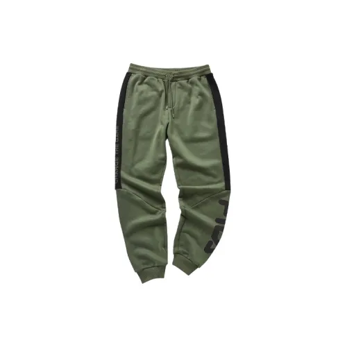 FILA FUSION Knitted Sweatpants Men Army Green