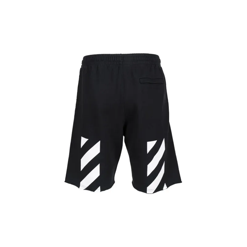OFF WHITE Diagonal Helvetica Shorts-1