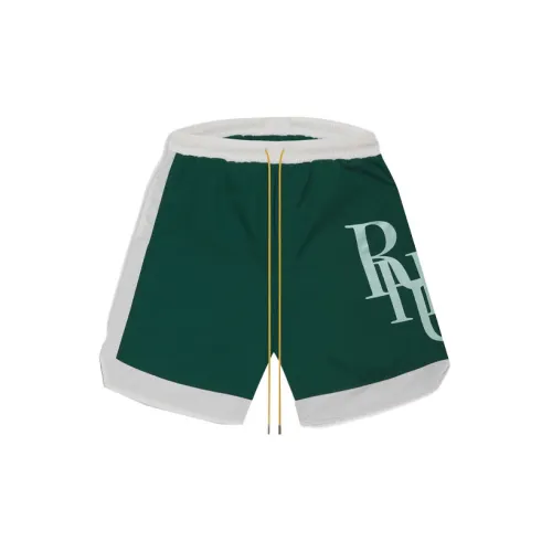 RHUDE Casual Shorts Men Green