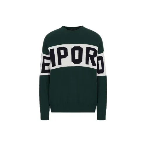 EMPORIO ARMANI Cashmere Sweaters Men Green