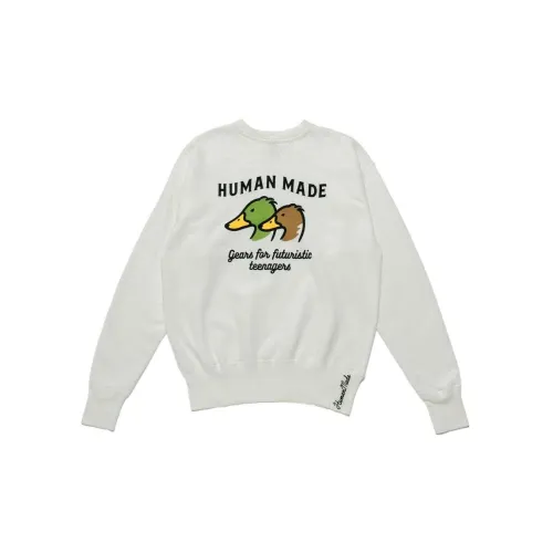 HUMAN MADE Sweatshirts Unisex White