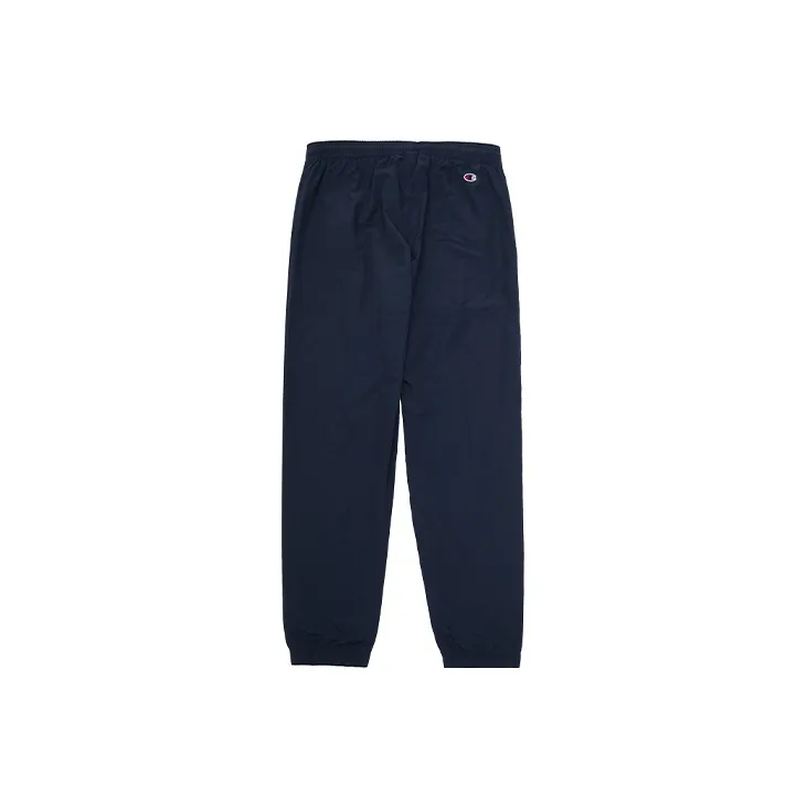 Champion Straight Moderate Casual Pants Unisex Navy Blue-1