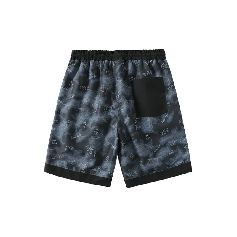 LAMLICKA Loose Fit Shorts Unisex Black-1