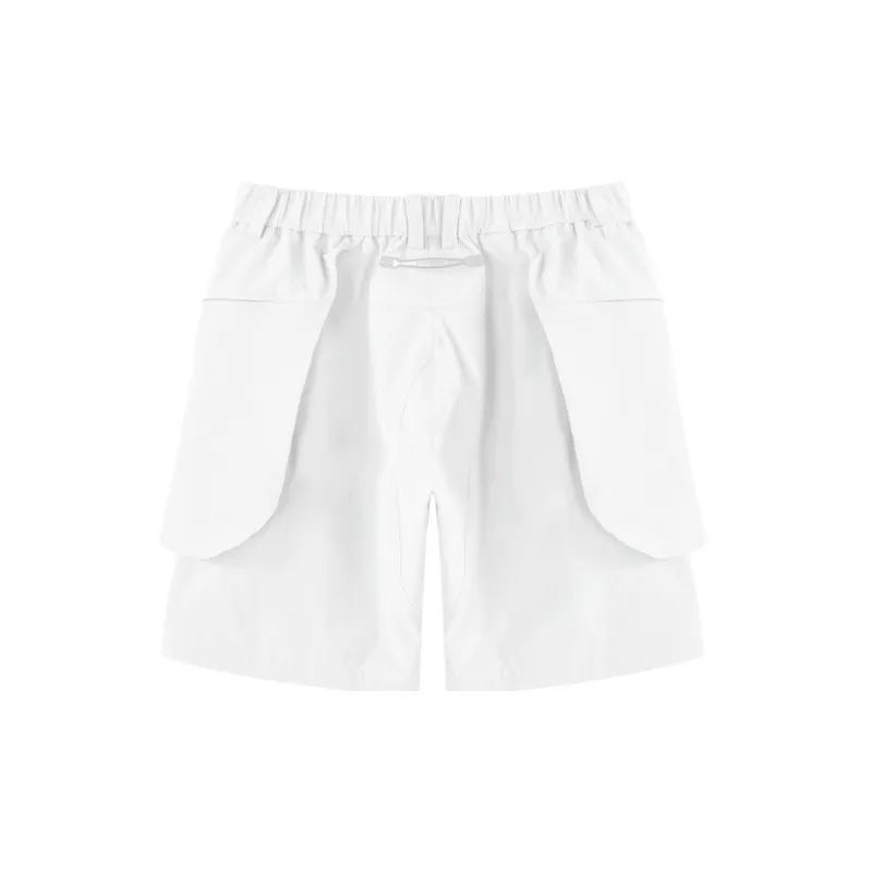 NORVINCY Straight Fit Loose Fit Solid Color Casual Shorts Unisex-7